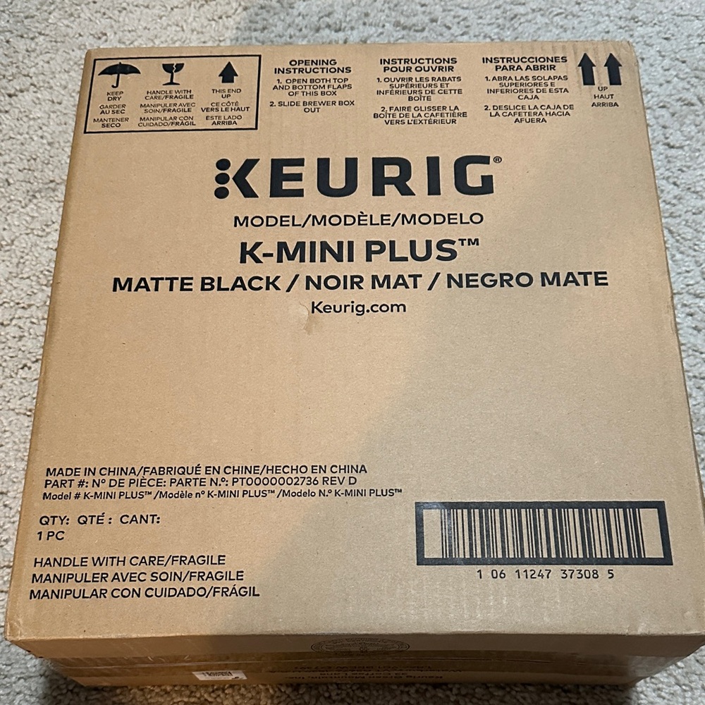 Keurig K-Mini Plus Coffee Maker - Matte Black Box